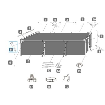 Pin Bleu pour Splash