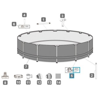 Support Pied pour les piscines Power Steel™ Bestway®