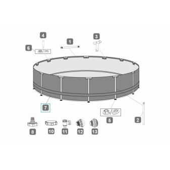 Liner pour piscine Power Steel - 610 x 132 cm