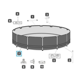 Liner pour piscine Steel Pro MAX - 366 x 122 cm