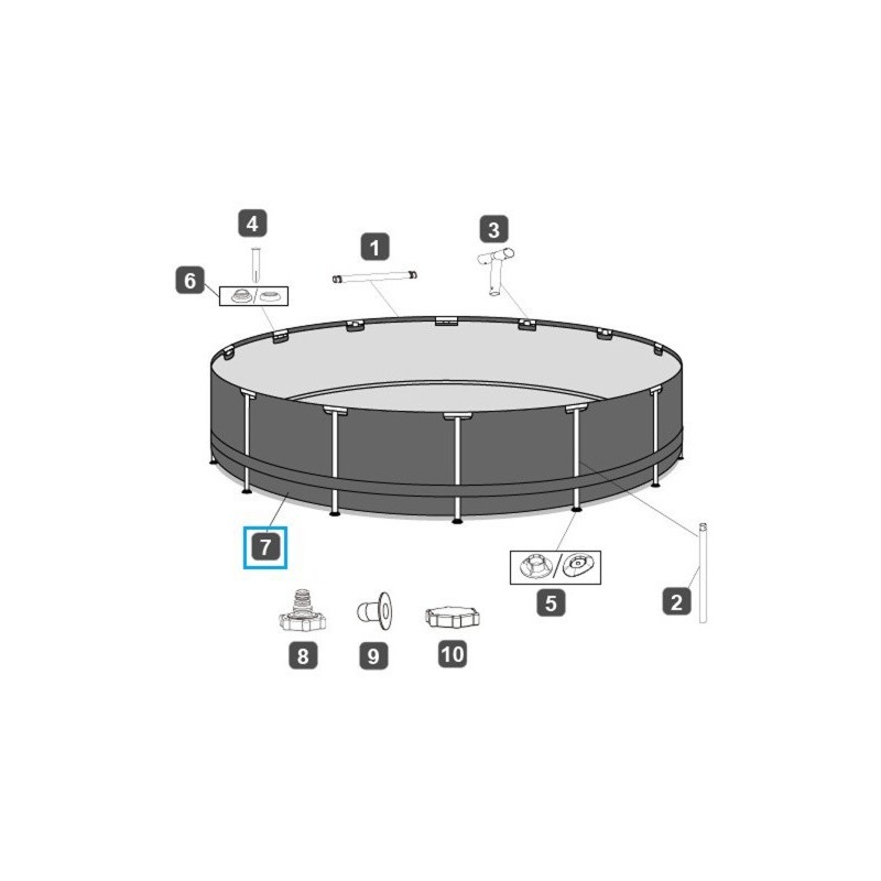 Liner pour piscine Steel Pro MAX™ Bestway® 3.66 m x 1.22 m