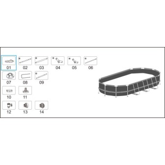 Liner pour piscine Power Steel  - 610 x 366 x 122 cm