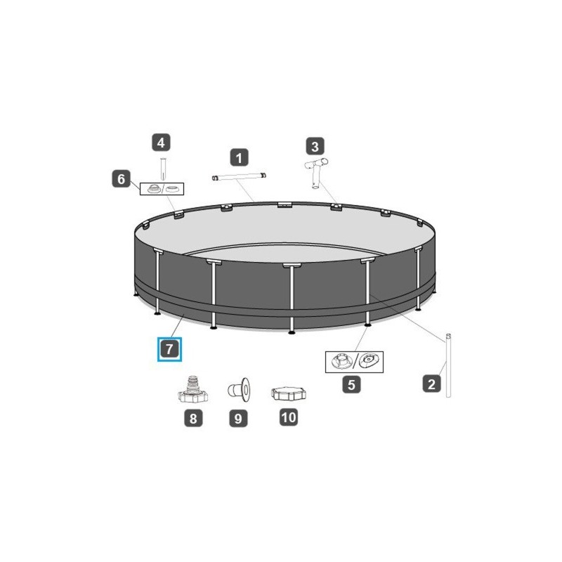 Liner pour piscine Steel Pro MAX™ Bestway® 3.66 m x 1.00 m