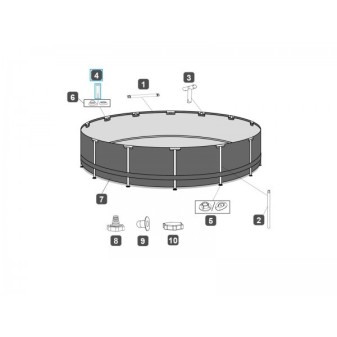 Pin pour piscines Power Steel™ Bestway® (56993 / 5614V) Pin pour piscines Power Steel™ Bestway® (56993 / 5614V)