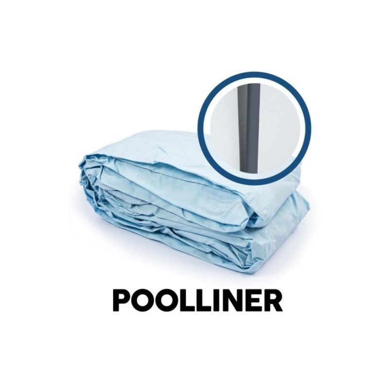 Liner pour Piscine Steel Pro MAX™ Bestway® 396 x 122 cm, ronde, gris