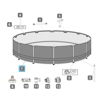 Liner pour piscine Steel Pro MAX - 488 x 122 cm
