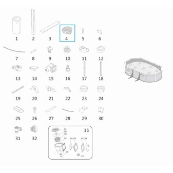 Liner pour piscine Hydrium - 500 x 360 x 120 cm
