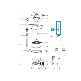 Tuyau de rechange Bestway® (Ø 32 mm/450 cm) pour les systèmes de filtre à sable Flowclear™ (2 006/3 028/3 785 l/h)