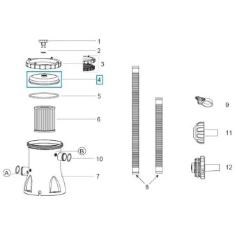 Couvercle pour pompe de filtration Flowclear - 1 249 l/h