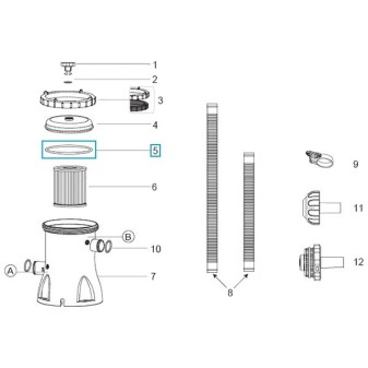 Joint torique de couvercle pour pompe de filtration Flowclear™ Bestway® (58381) Joint torique de couvercle pour pompe de filtration Flowclear™ Bestway® (58381)