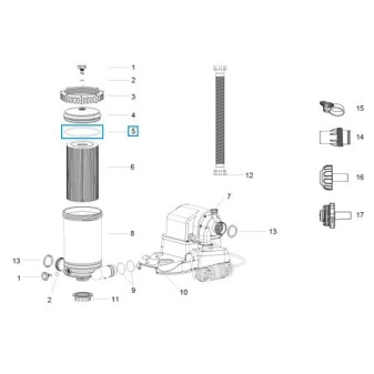 Joint torique de couvercle pour pompe de filtration Flowclear™ Bestway® (58391) Joint torique de couvercle pour pompe de filtration Flowclear™ Bestway® (58391)