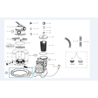 Socle de cuve pour filtre à sable Flowclear™ Bestway (58499)
