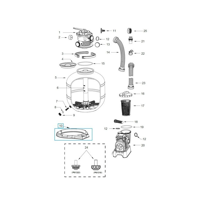 Socle de cuve pour filtre à sable Flowclear™ Bestway® (58499 | GS)