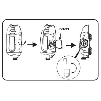 Couvercle de boîtier de valve Flowclear™ pour console de piscine Power Steel™ Comfort Jet Series™ Bestway®