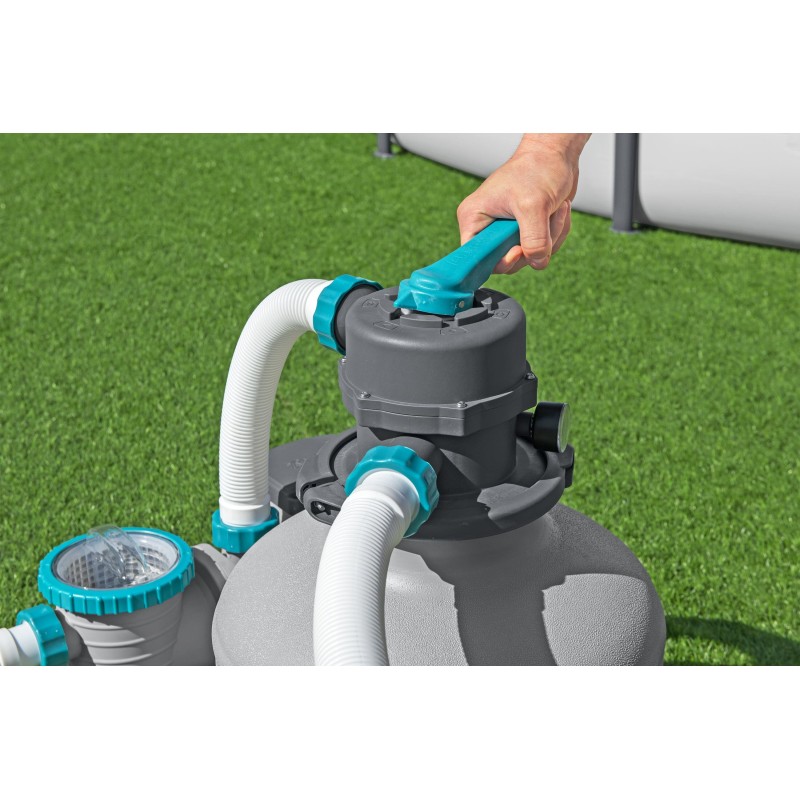 Bestway® Pompe de filtration à sable 6 056 litres pour piscine hors sol Bestway® Pompe de filtration à sable 6 056 litres pour piscine hors sol