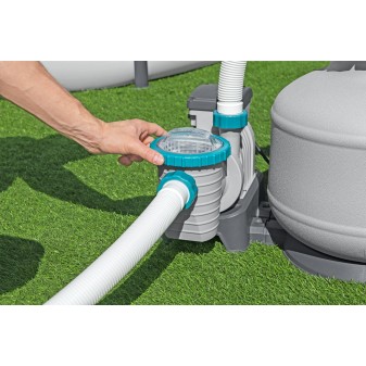 Bestway® Pompe de filtration à sable 6 056 litres pour piscine hors sol Bestway® Pompe de filtration à sable 6 056 litres pour piscine hors sol