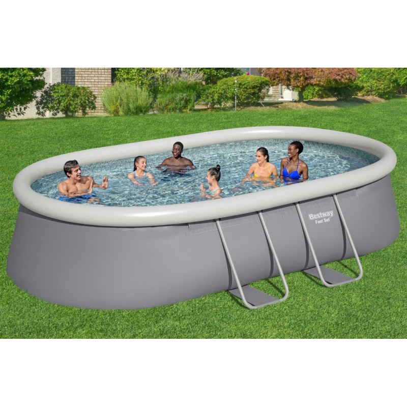 Piscine autoportante ovale Fast Set 488 x 305 x 107 cm avec filtration