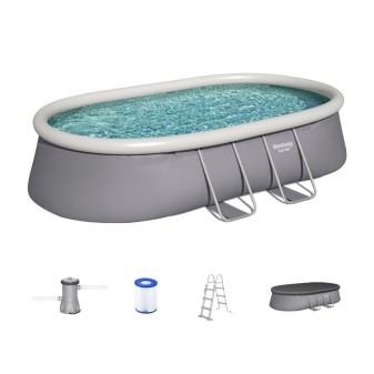 Piscine autoportante ovale Fast Set 488 x 305 x 107 cm avec filtration