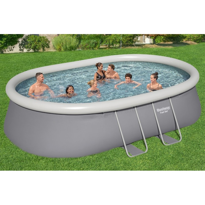 Piscine autoportante ovale Fast Set 549 x 366 x 122 cm avec filtration