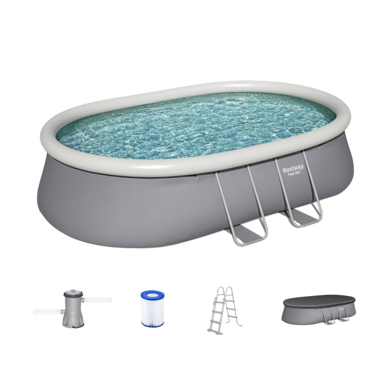 Piscine autoportante ovale Fast Set 549 x 366 x 122 cm avec filtration