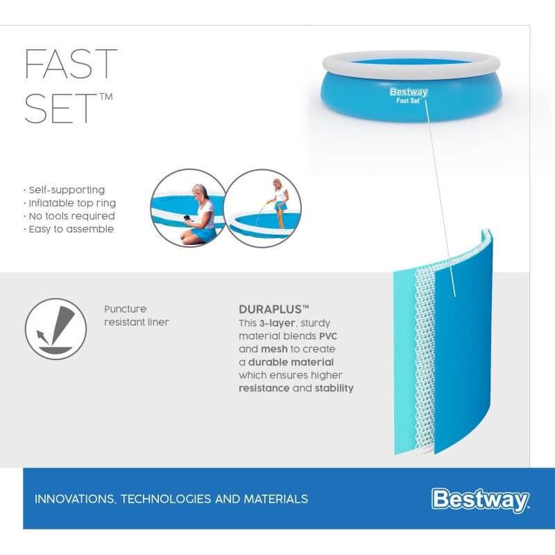Piscine autoportante Fast Set ronde 366 x 76 cm Piscine autoportante Fast Set ronde 366 x 76 cm