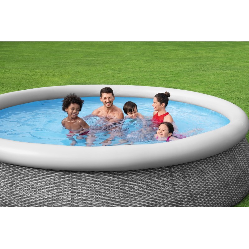 Piscine autoportante Fast Set ronde rotin 366 x 76 cm