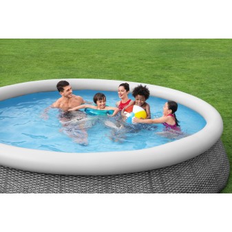 Piscine autoportante Fast Set ronde rotin 366 x 76 cm