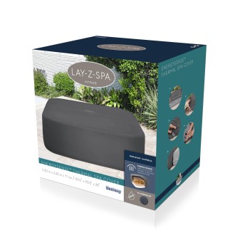 Couverture thermique Energysense pour spas carrés 230 x 230 x 71cm