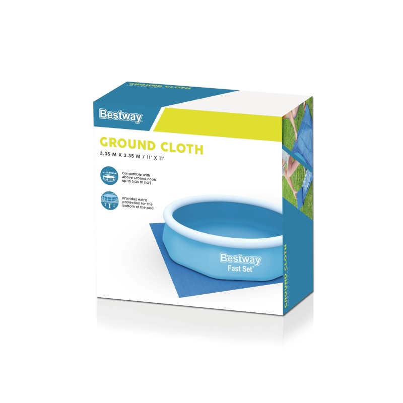 Tapis de sol pour piscine hors sol et spa gonflable de 335 cm