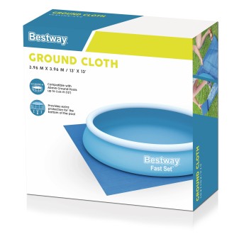 Tapis de sol pour piscine hors sol et spa gonflable 366 cm