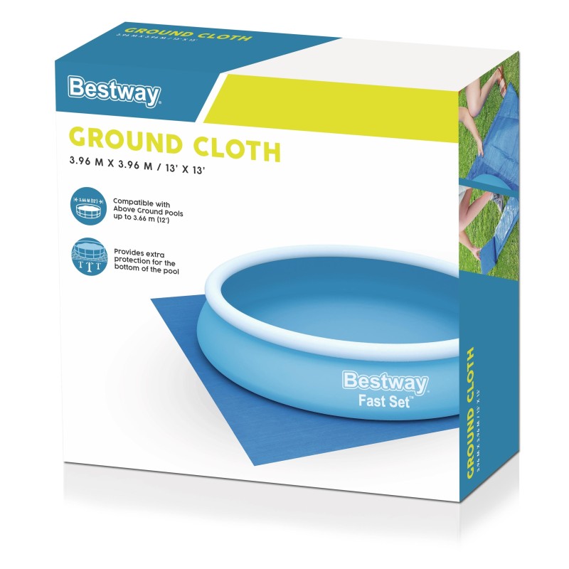 Tapis de sol pour piscine hors sol et spa gonflable 366 cm