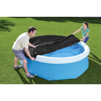Bâche 4 saisons ronde 240cm pour piscine hors sol Fast Set Ø 244 cm