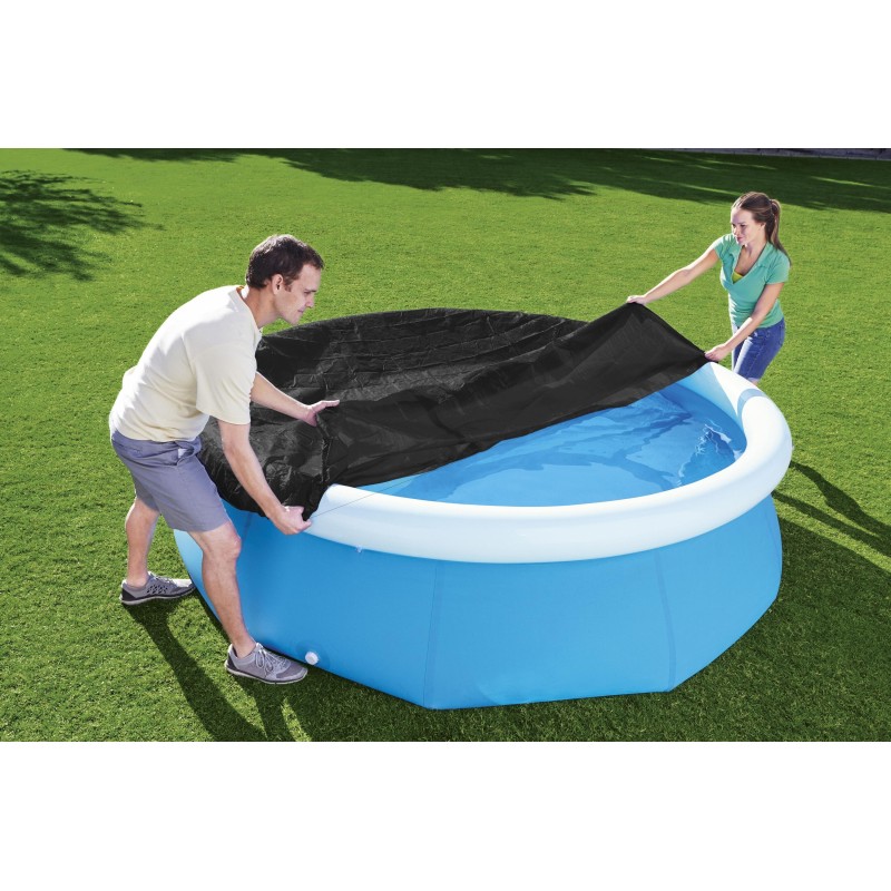 Bâche 4 saisons ronde 240cm pour piscine hors sol Fast Set Ø 244 cm