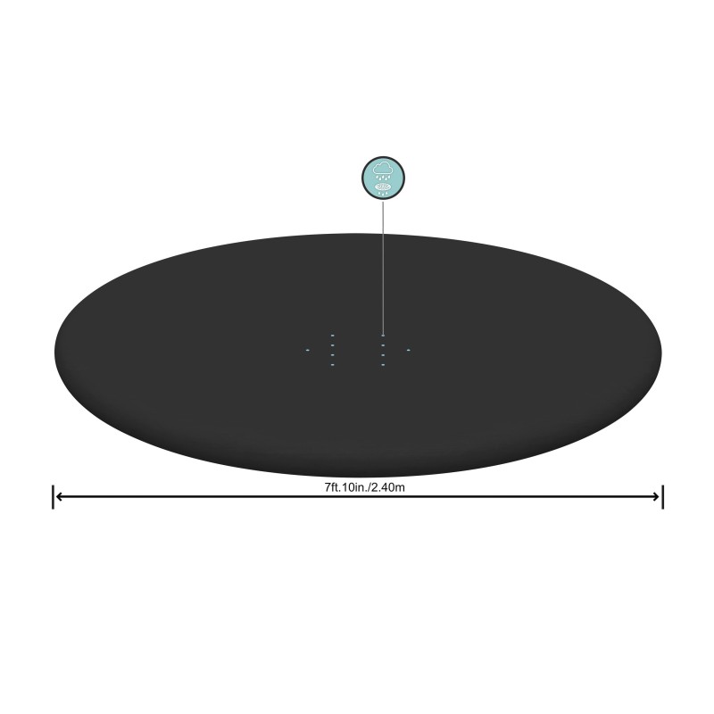 Bâche 4 saisons ronde 240cm pour piscine hors sol Fast Set Ø 244 cm