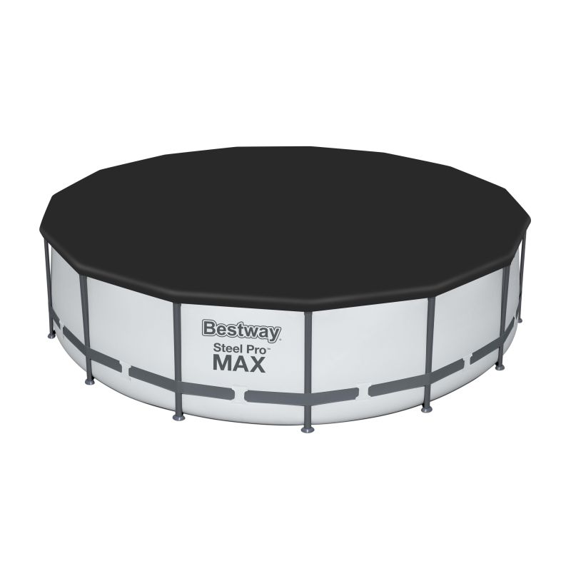 Bâche De Piscine Ronde 4,57 M Diamètre - Couverture Hiver Résistante UV - Protection Contre L'Eau, Poussière Et Feuilles
