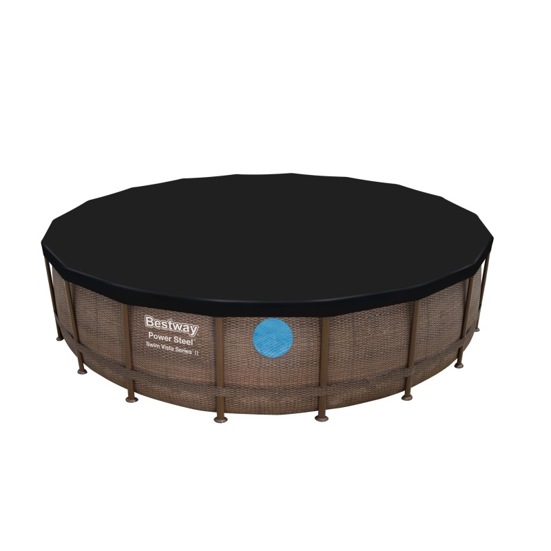 Bâche 4 saisons ronde 555 cm pour piscine hors sol ronde Ø 549 cm