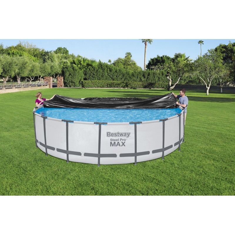 Bâche 4 saisons ronde 555 cm pour piscine hors sol ronde Ø 549 cm