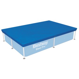 Bâche 4 saisons rectangle 224x154cm pour piscine Steel Pro 221x150cm Bâche 4 saisons rectangle 224x154cm pour piscine Steel Pro 221x150cm