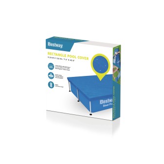 Bâche 4 saisons rectangle 224x154cm pour piscine Steel Pro 221x150cm Bâche 4 saisons rectangle 224x154cm pour piscine Steel Pro 221x150cm