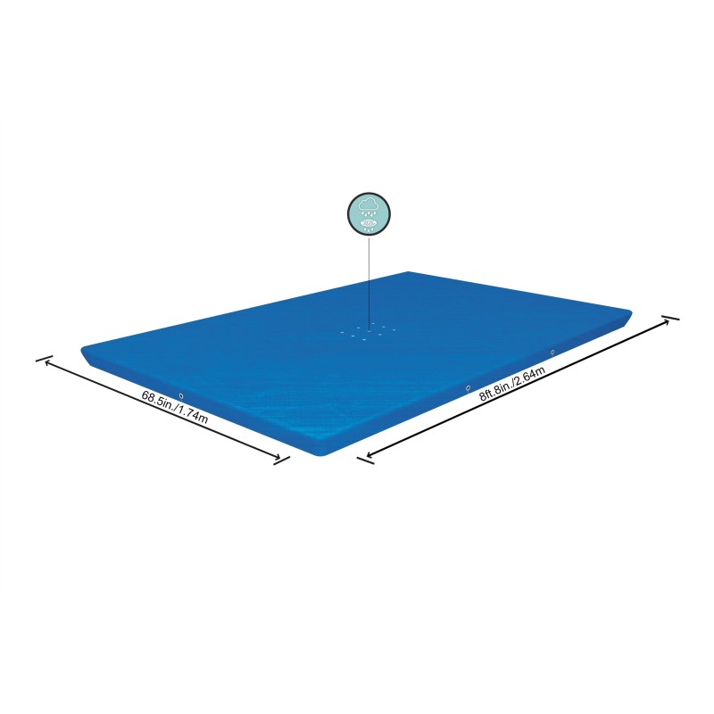 Bâche 4 saisons rectangle 264x174cm pour piscine Steel Pro 259x170cm Bâche 4 saisons rectangle 264x174cm pour piscine Steel Pro 259x170cm