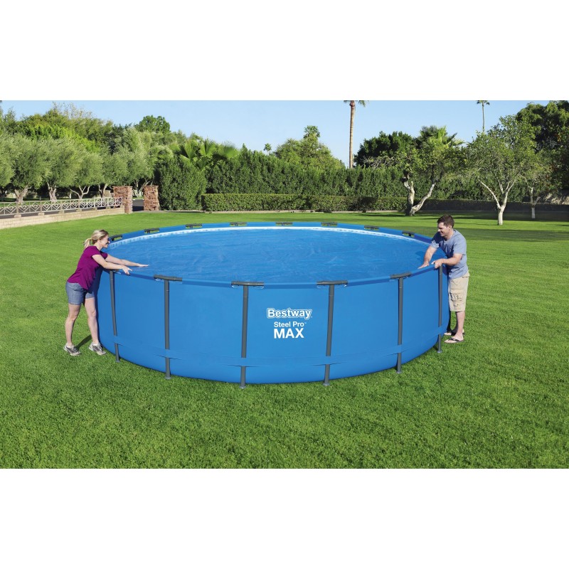 Bâche à bulles ronde Ø 527cm pour piscine hors sol ronde Ø 549 cm
