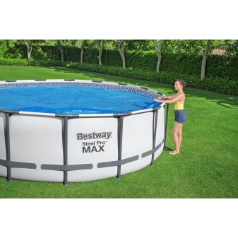 Bâche à bulles ronde Ø 527cm pour piscine hors sol ronde Ø 549 cm