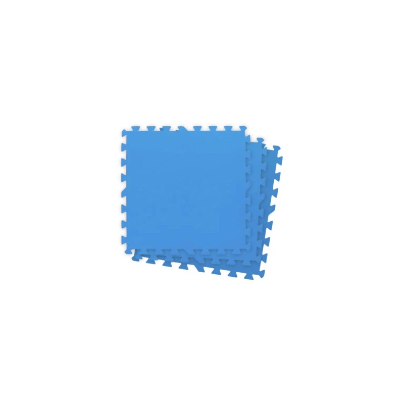 Lot de 9 tapis de protection 50 x 50 cm - bleu