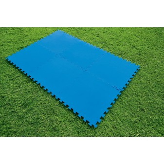 Lot de 9 tapis de protection 50 x 50 cm - bleu
