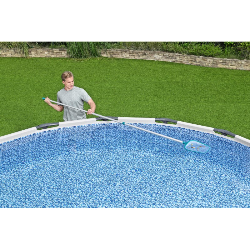 Kit de nettoyage piscine AquaClean avec aspirateur et épuisette Kit de nettoyage piscine AquaClean avec aspirateur et épuisette
