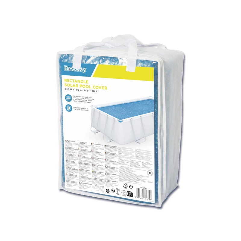 Bâche à bulles rectangle 380x180cm pour piscine 404x201cm ou 412x201cm Bâche à bulles rectangle 380x180cm pour piscine 404x201cm ou 412x201cm