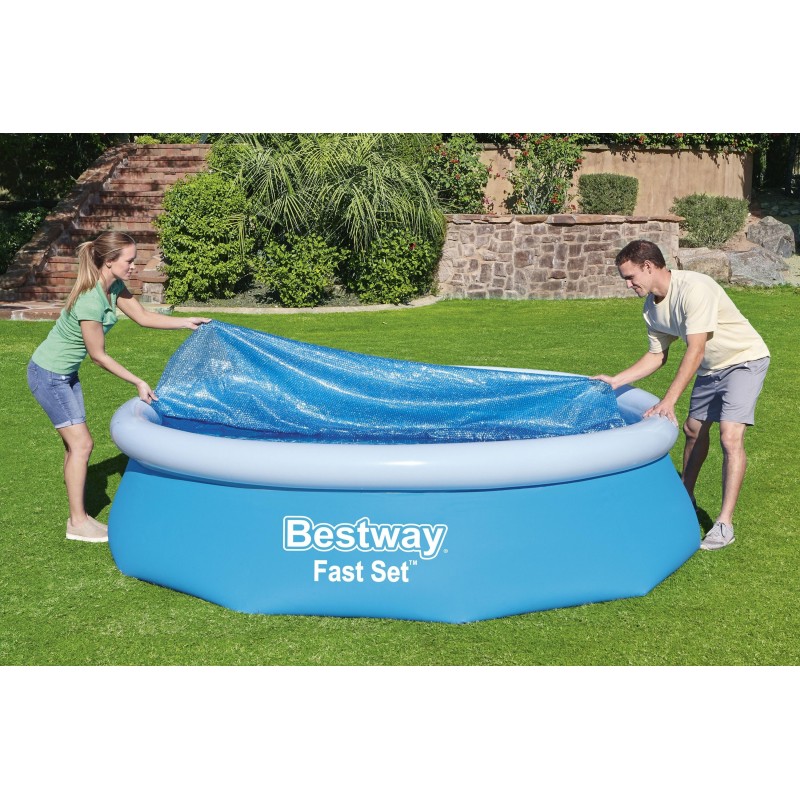 Bâche à bulles ronde Ø 289 cm pour piscine hors sol Ø 305 cm