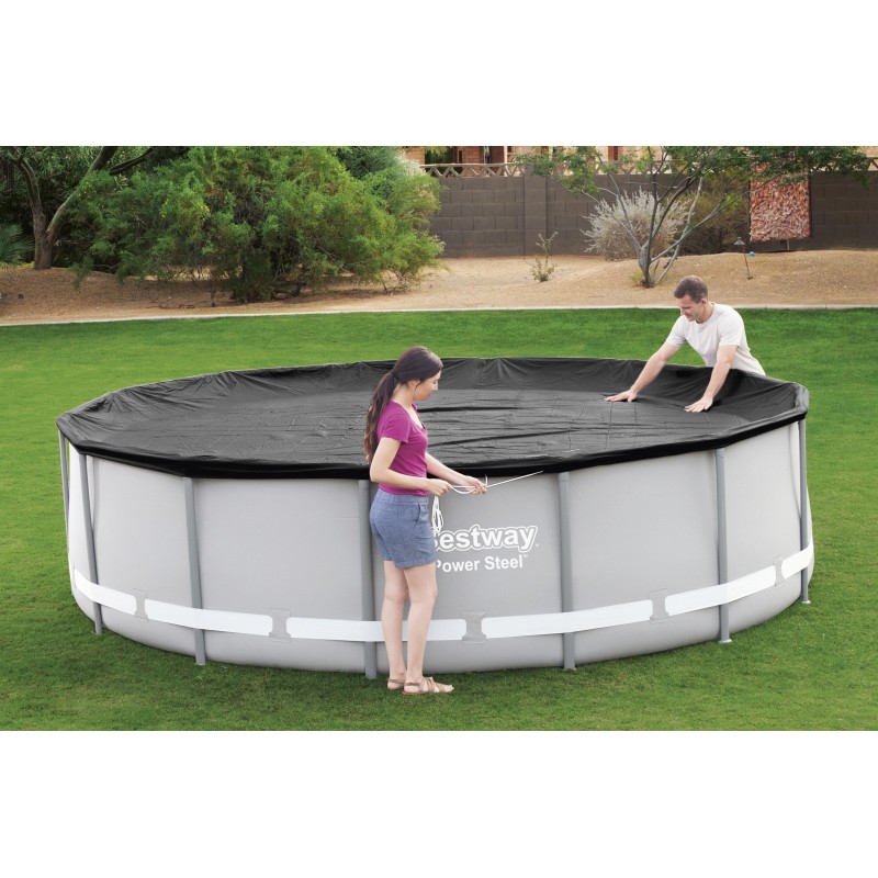 Bâche 4 saisons ronde pour piscine hors sol diamètre 427cm