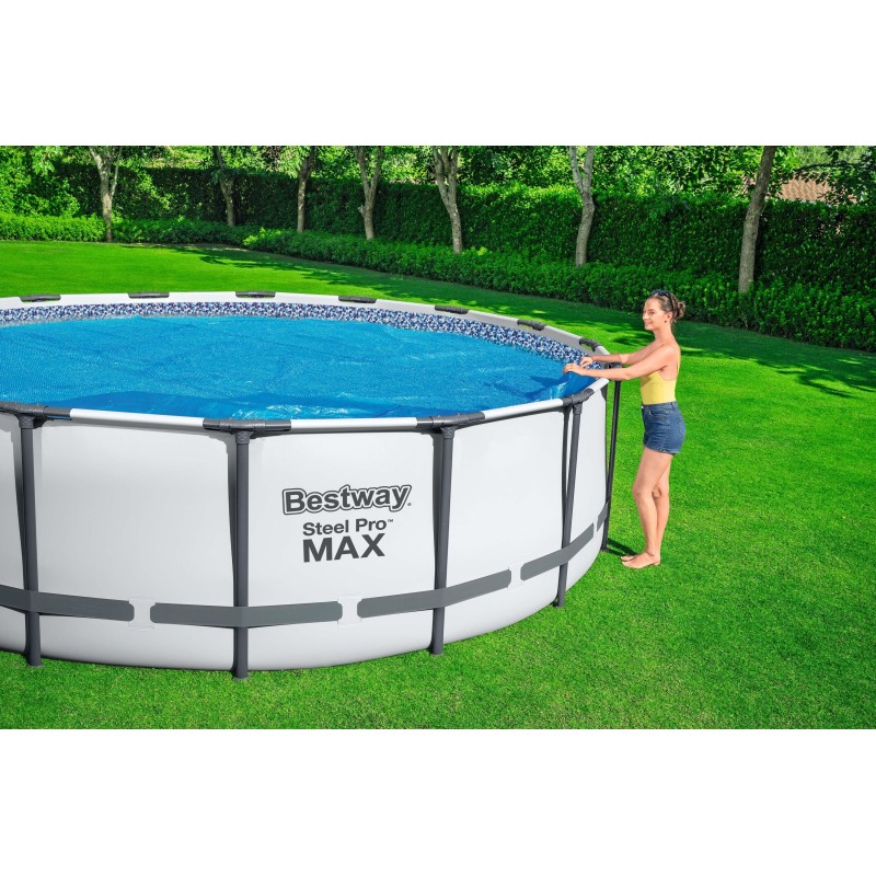 Bâche à bulles ronde Ø 417 cm piscine hors sol ronde Ø 427 à 457 cm