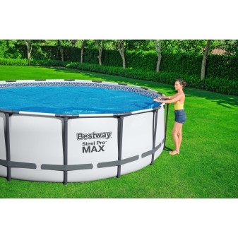 Bâche solaire ronde Ø 417 cm pour piscine hors sol Ø 427 à 457 cm